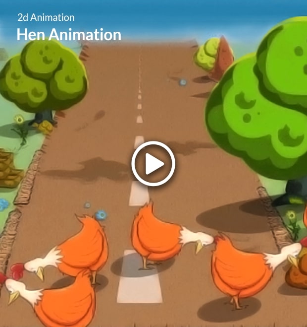 Hen 2D Animation