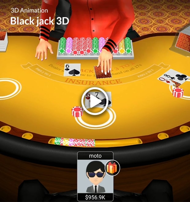 Black Jack 3D Animation