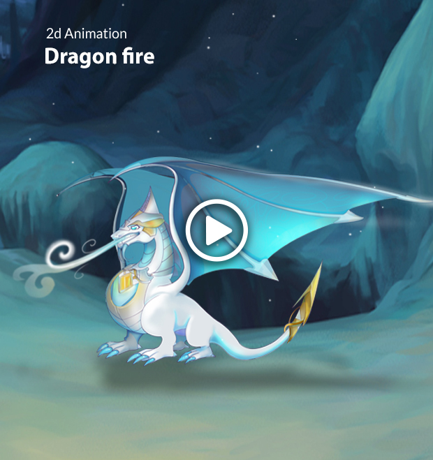 Dragon Fire 2D Animations