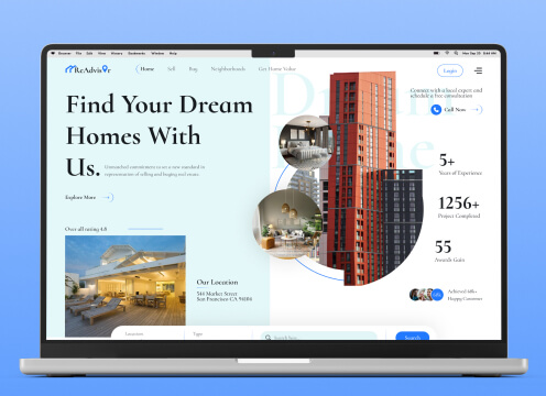 Real Estate Web UI-UX